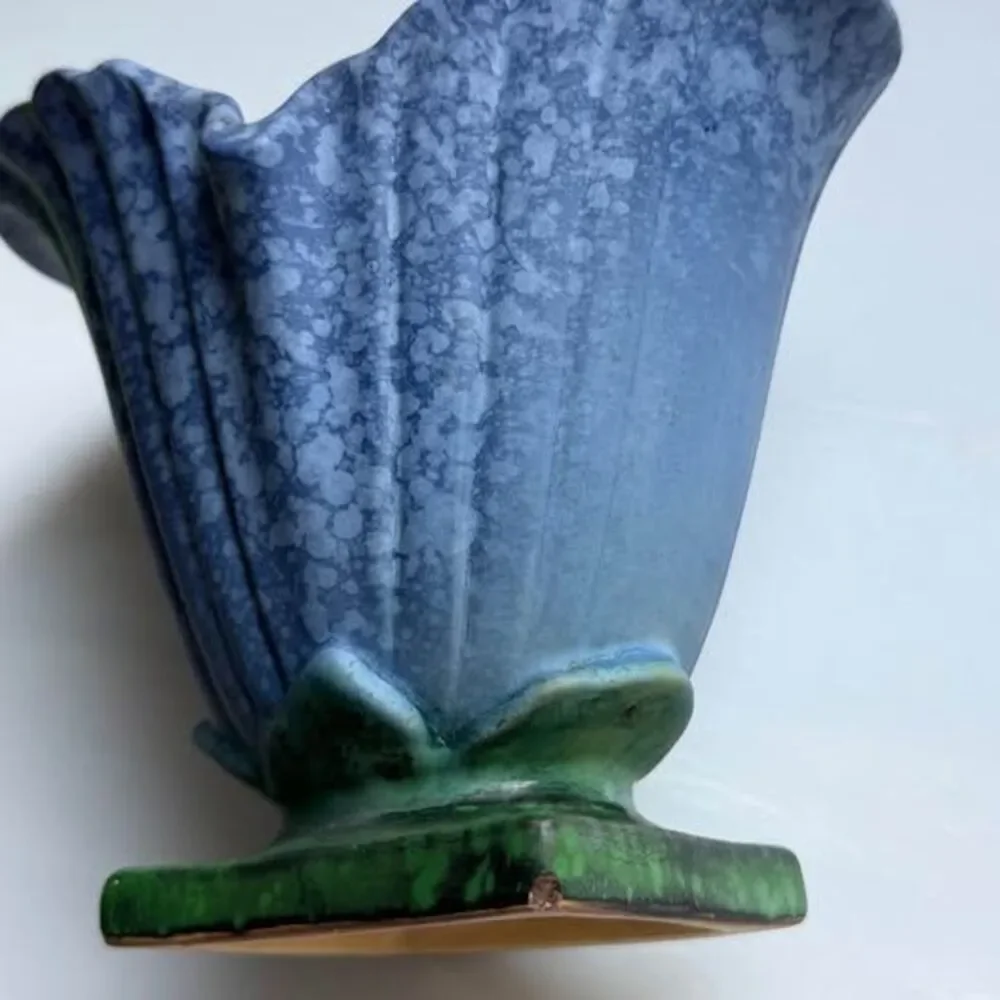 Antique Weller Pottery Blue Sydonia Vase
